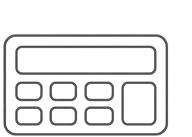 Icon of a slim calculator